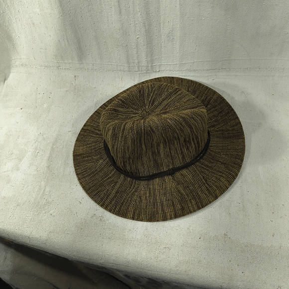 Tan and Brown Unisex Floppy Woven One Size Hat - Picture 5 of 5